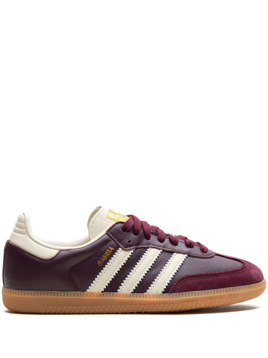 Adidas Samba Maroon/Core White/Gold Metallic_Unique Store
