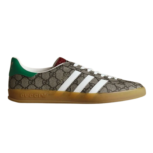 Gucci X Adidas Gazelle Beige GG Monogram Sneakers_Unique Store