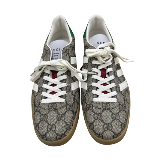 Gucci X Adidas Gazelle Beige GG Monogram Sneakers