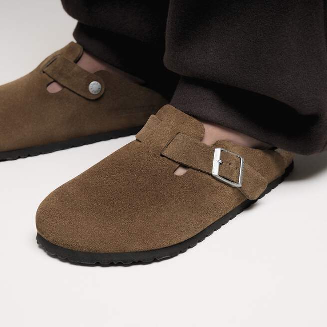 Birkenstock Boston Sude Dark Tea