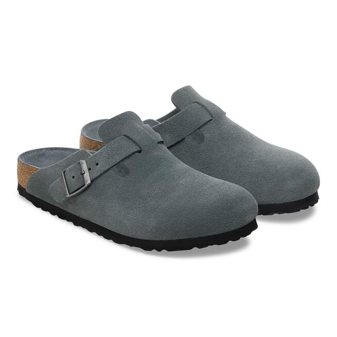 Birkenstock Boston Soft Footbed Basalt Gray Tonal
