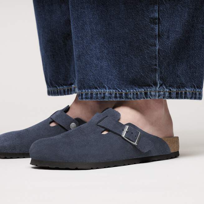 Birkenstock Boston Soft Footbed Navy Tonal