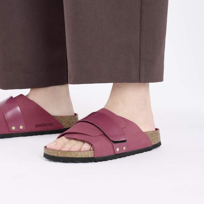 Birkenstock Kyoto Nubuck Leather Berry Crush
