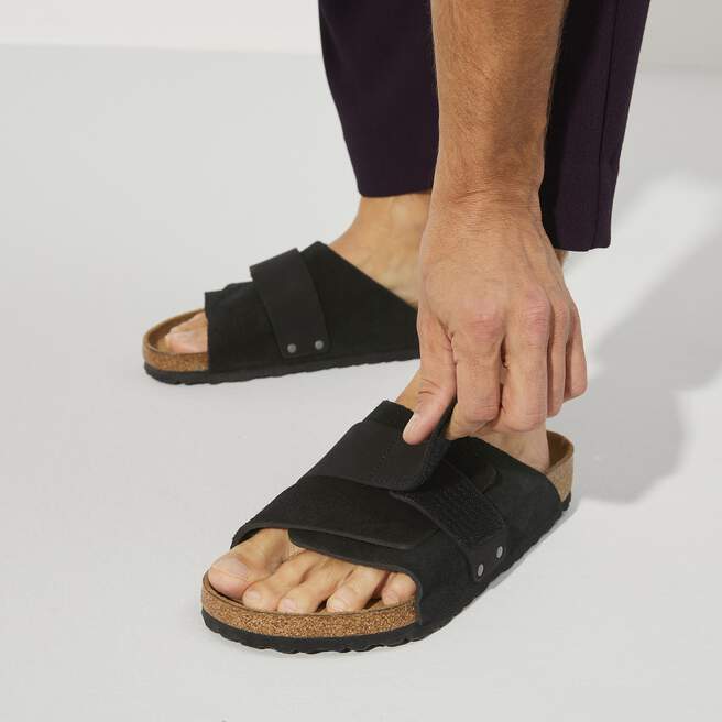 Birkenstock Kyoto Nubuck Leather Suede Black