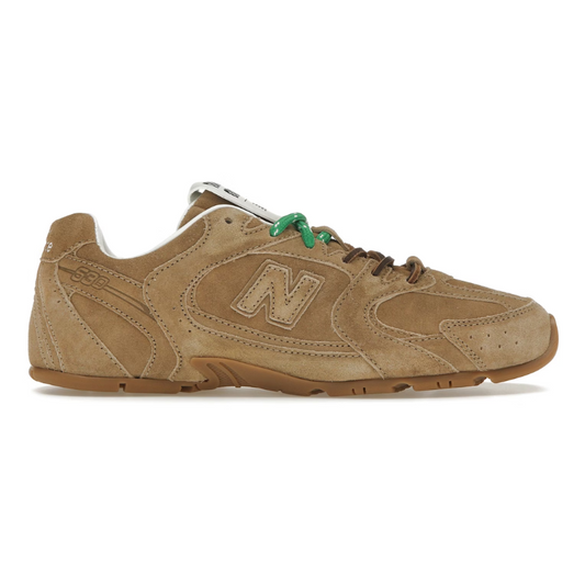 New Balance X Miu Miu 530 SL Ecru suede and mesh sneakers_Unique Store
