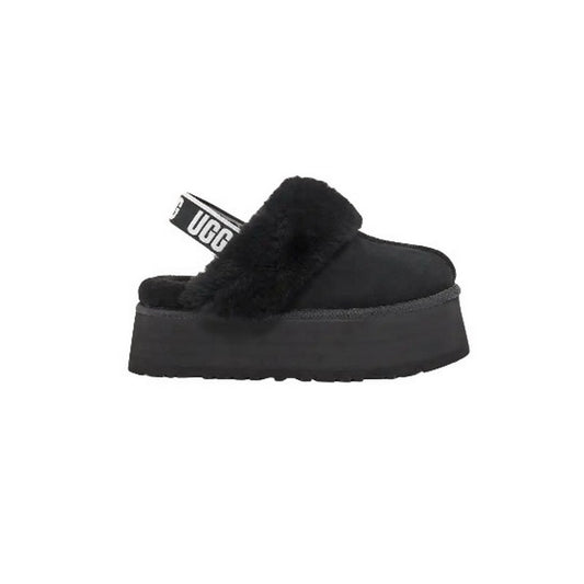UGG Funkette Platform Black Kids Slipper
