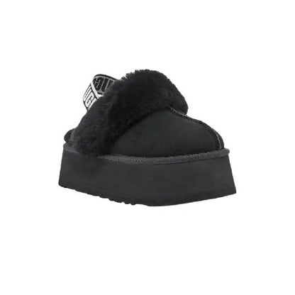 UGG Funkette Platform Black Kids Slipper