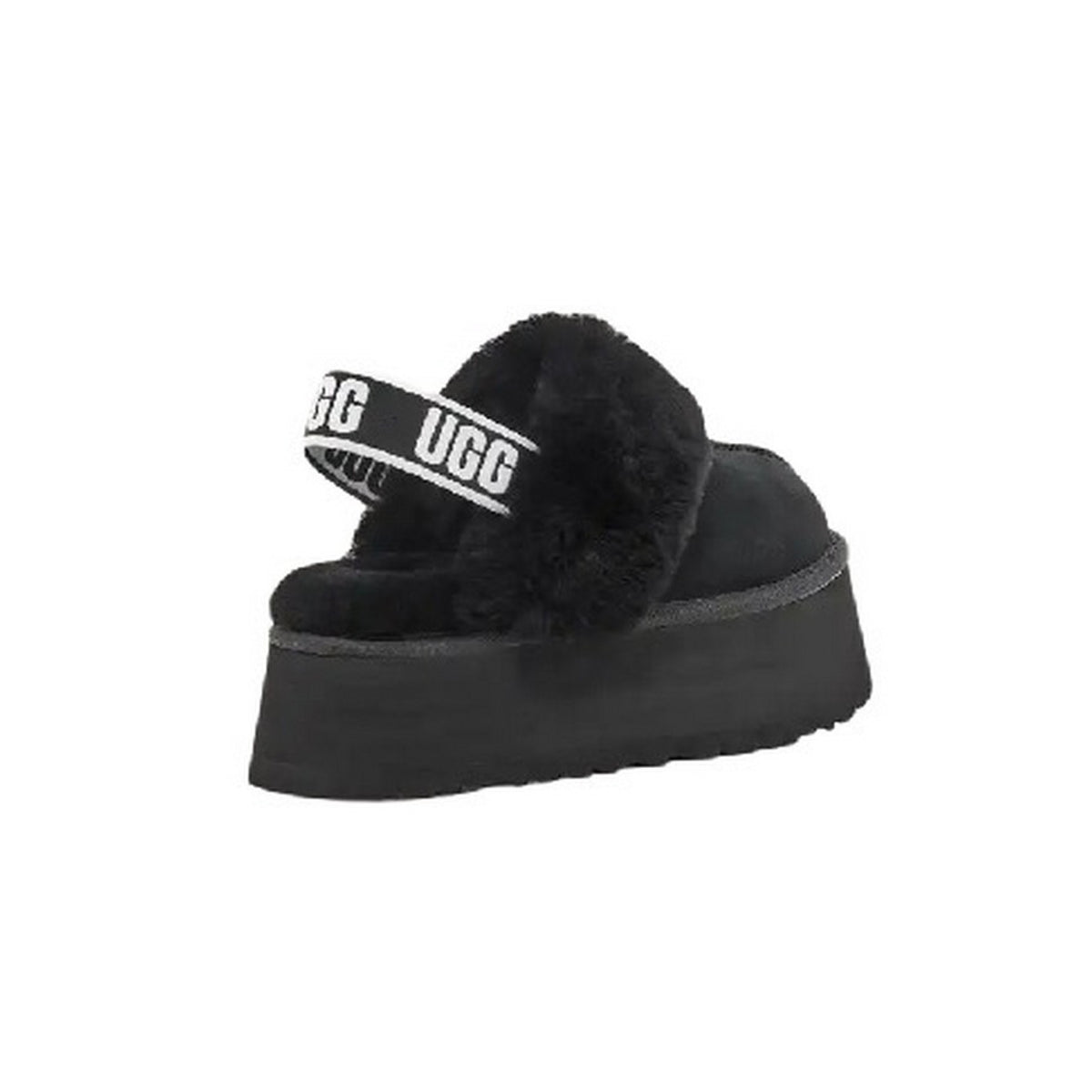 UGG Funkette Platform Black Kids Slipper