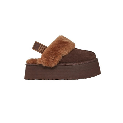 UGG Funkette Platform Burnt Cedar Kids Slipper