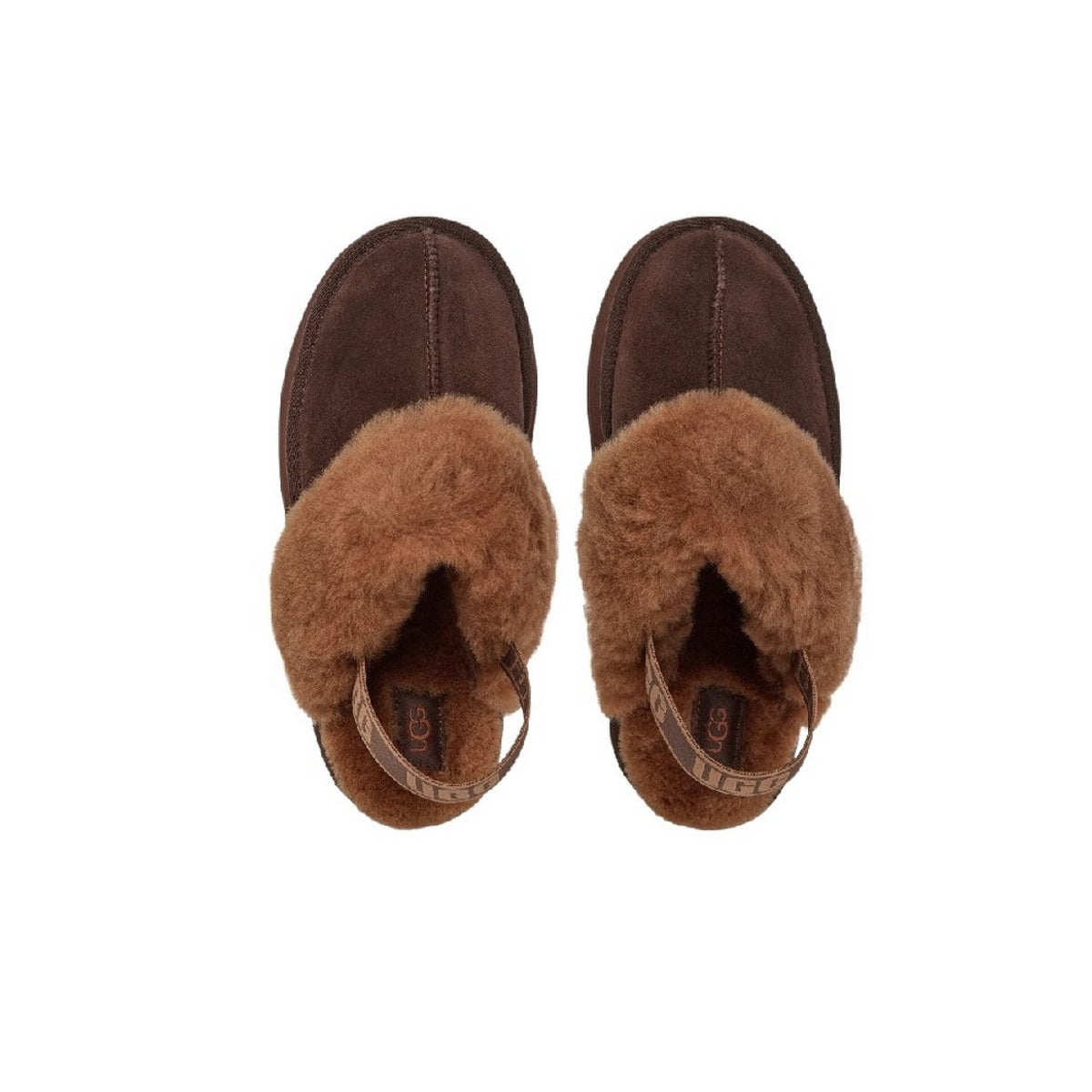 UGG Funkette Platform Burnt Cedar Kids Slipper