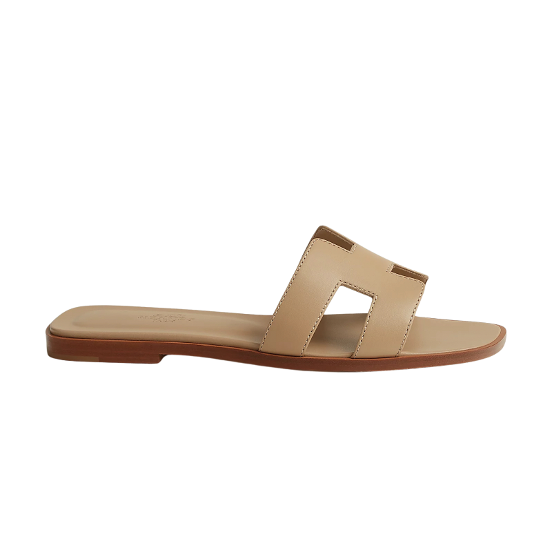 Hermes Oran Sandal Beige Lin_Unique Store