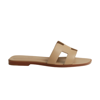 Hermes Oran Sandal Beige Lin_Unique Store