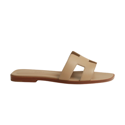 Hermes Oran Sandal Beige Lin_Unique Store