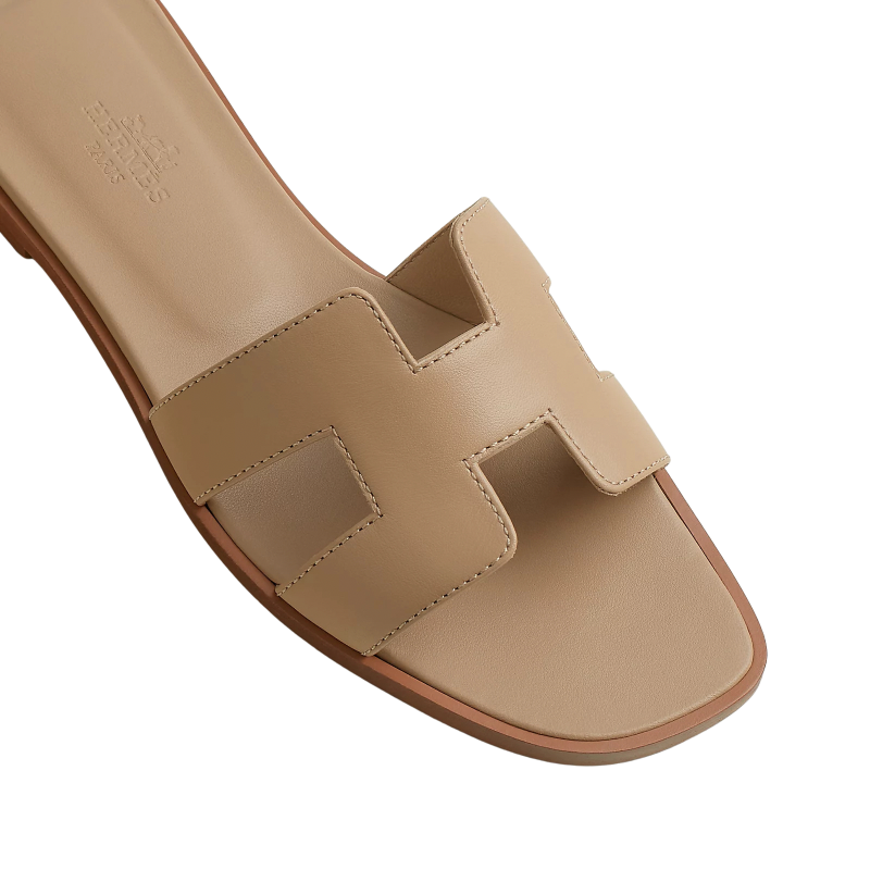 Hermes Oran Sandal Beige Lin