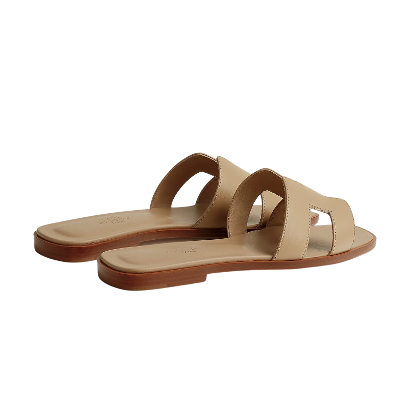 Hermes Oran Sandal Beige Lin