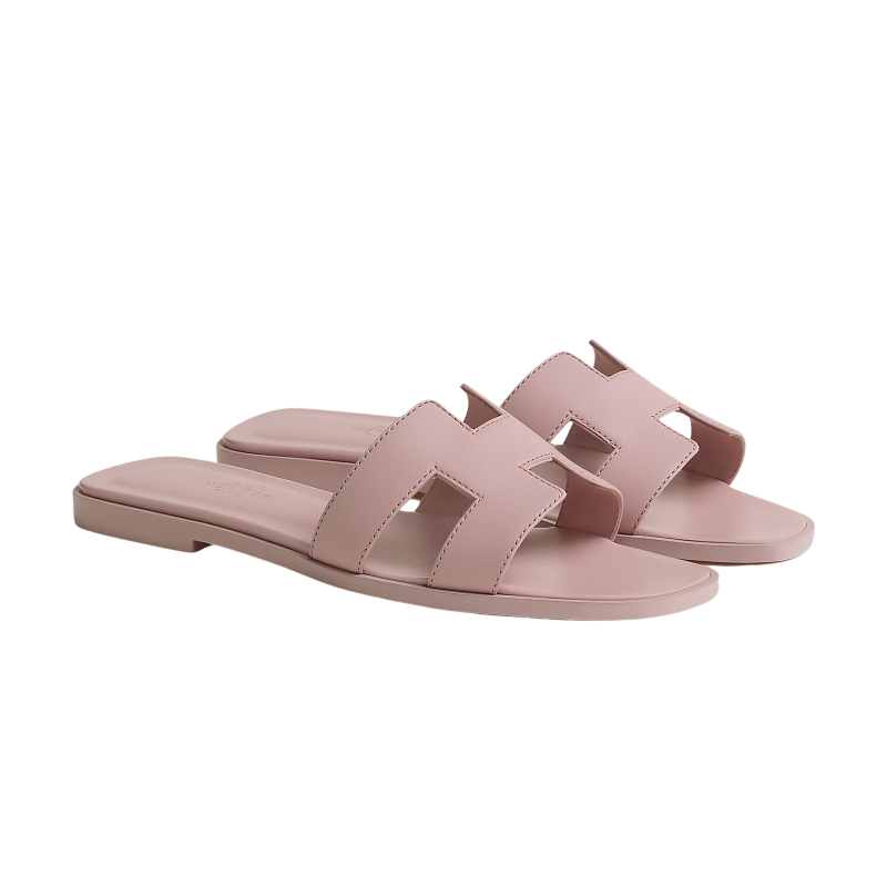 Hermes Oran Sandal Rose Cancan