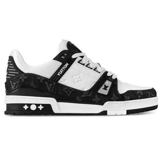 Louis Vuitton LV Trainer White Black Sneakers_Unique Store