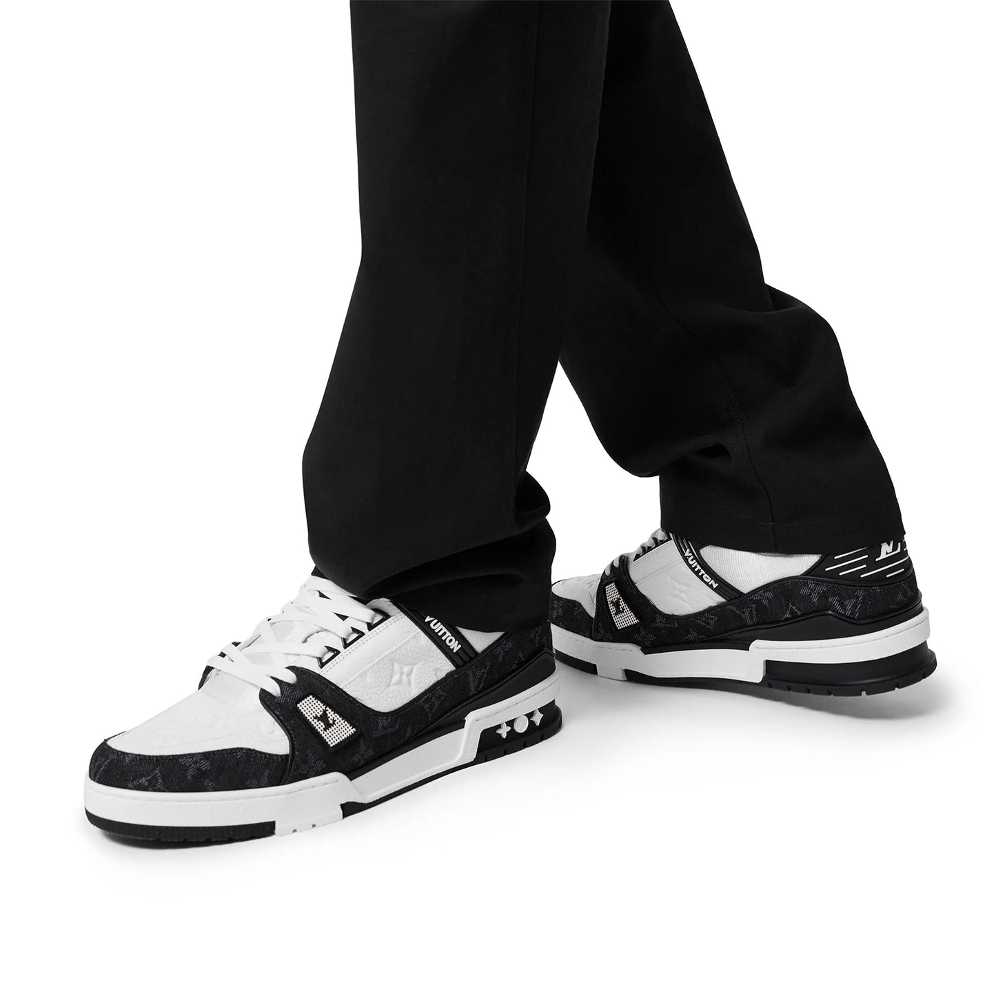 Louis Vuitton LV Trainer White Black Sneakers