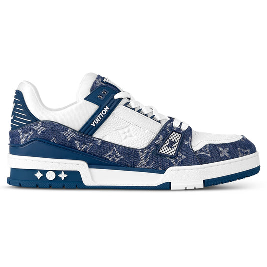 Louis Vuitton LV Monogram Blue Denim Sneaker_Unique Store