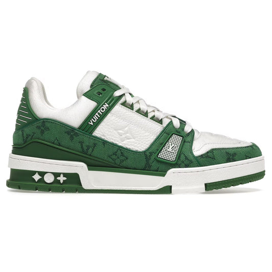 Louis Vuitton LV Monogram Green Denim Sneaker_Unique Store