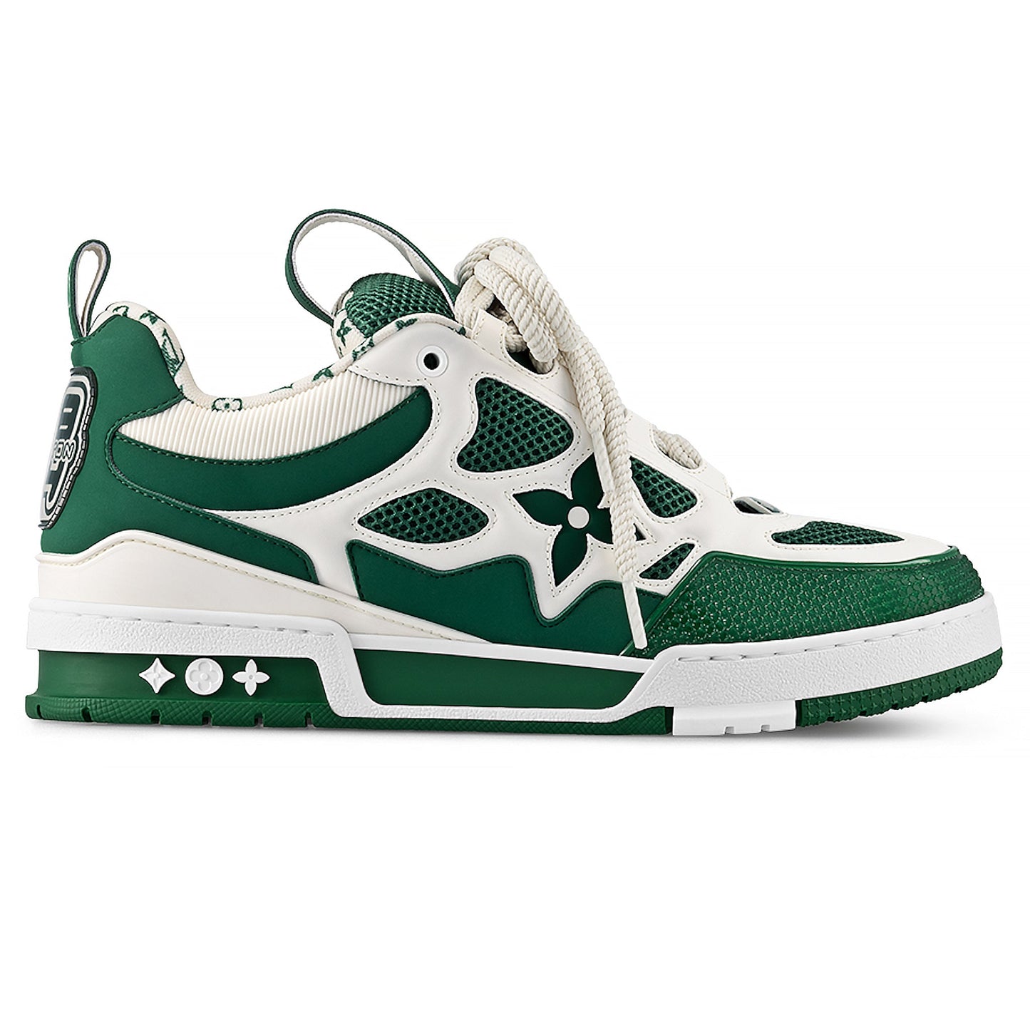 Louis Vuitton LV Skate Green White Sneakers_Unique Store