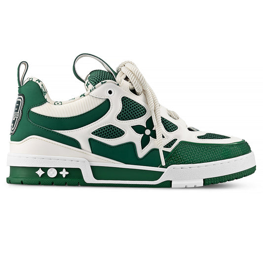 Louis Vuitton LV Skate Green White Sneakers_Unique Store