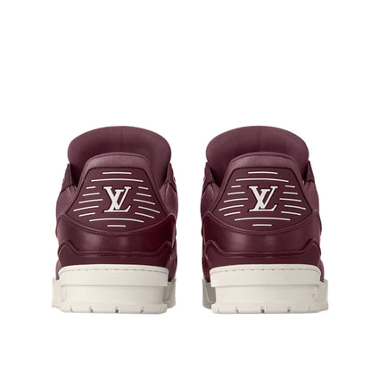 Louis Vuitton LV Trainer Matte Calf Leather Bordeaux Sneaker