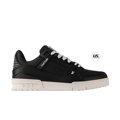 Louis Vuitton LV Trainer Matte Calf Leather Black Sneaker_Unique Store