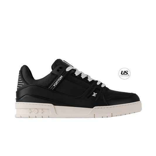 Louis Vuitton LV Trainer Matte Calf Leather Black Sneaker_Unique Store