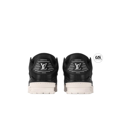 Louis Vuitton LV Trainer Matte Calf Leather Black Sneaker