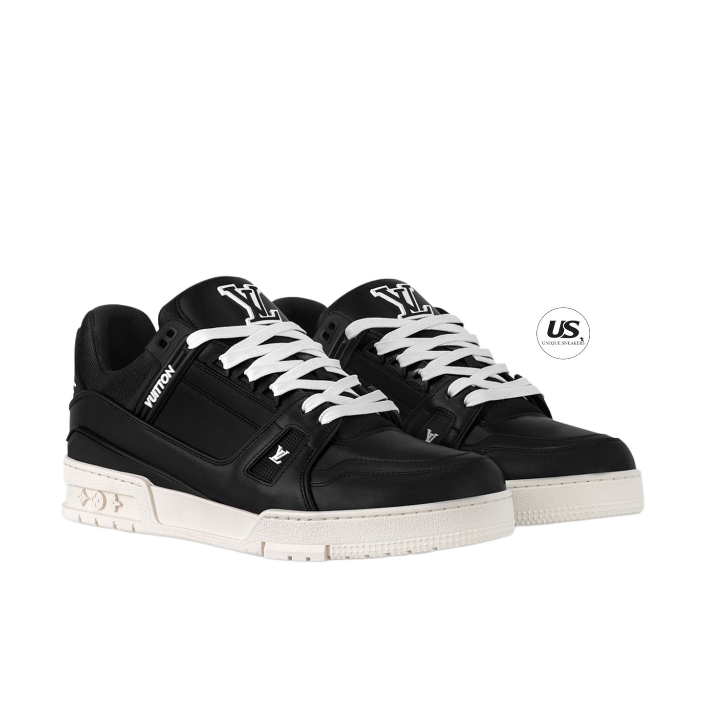 Louis Vuitton LV Trainer Matte Calf Leather Black Sneaker