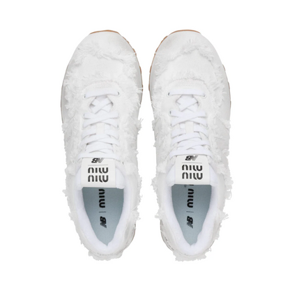 Miu Miu x New Balance 574 Denim White sneakers