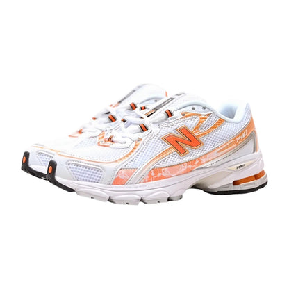 New Balance U740 Trainers Silver Coloured Red