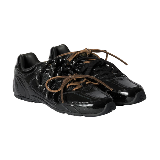 New Balance X Miu Miu 530 Black SL suede and mesh sneakers