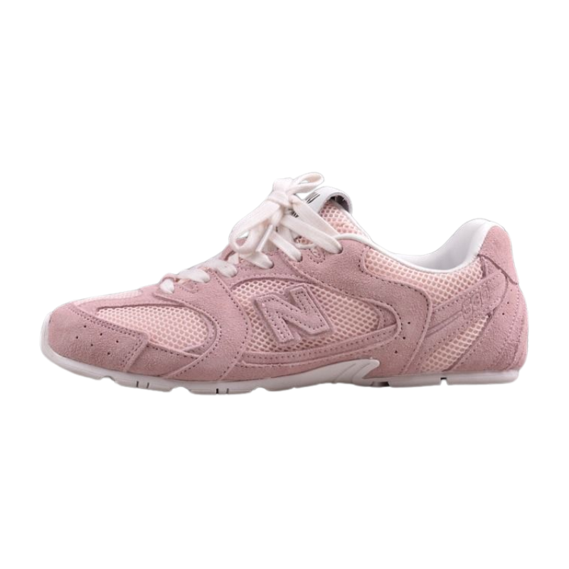 New Balance X Miu Miu 530 SL Pink suede and mesh sneakers