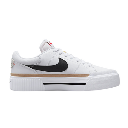 Nike Court Legacy Lift White Hemp Team Orange Black Sneakers_Unique Store