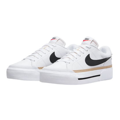 Nike Court Legacy Lift White Hemp Team Orange Black Sneakers