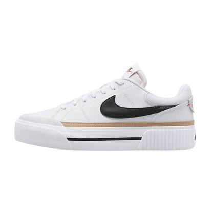 Nike Court Legacy Lift White Hemp Team Orange Black Sneakers