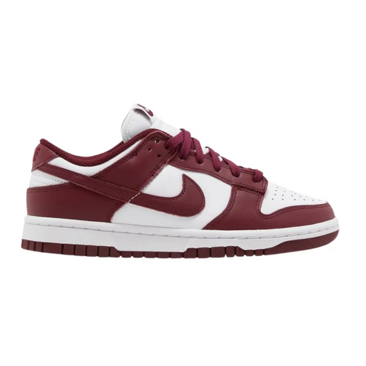Nike Dunk Low White Burgundy Sneakers_Unique Store
