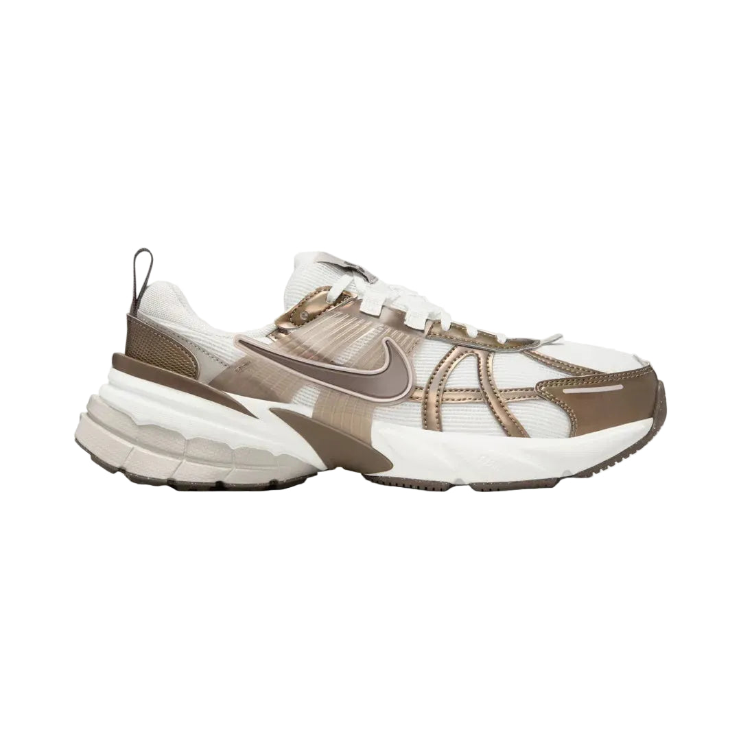 Nike V2K Run Mink Brown White Sneakers_Unique Store