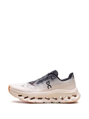 On Cloudtilt Beige Purple Sneakers