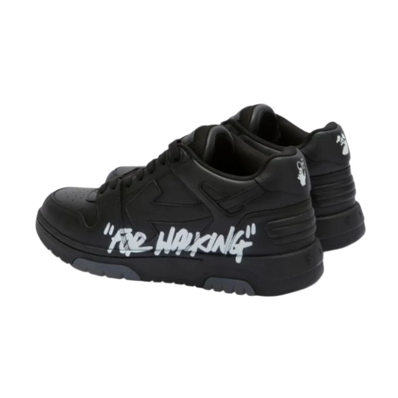 Off-White Out Of Office For Walking Low Tops Black White