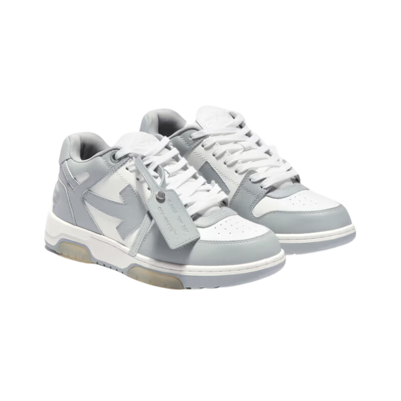 Off-White Out Of Office Low Grey White Off-White Heel Tab
