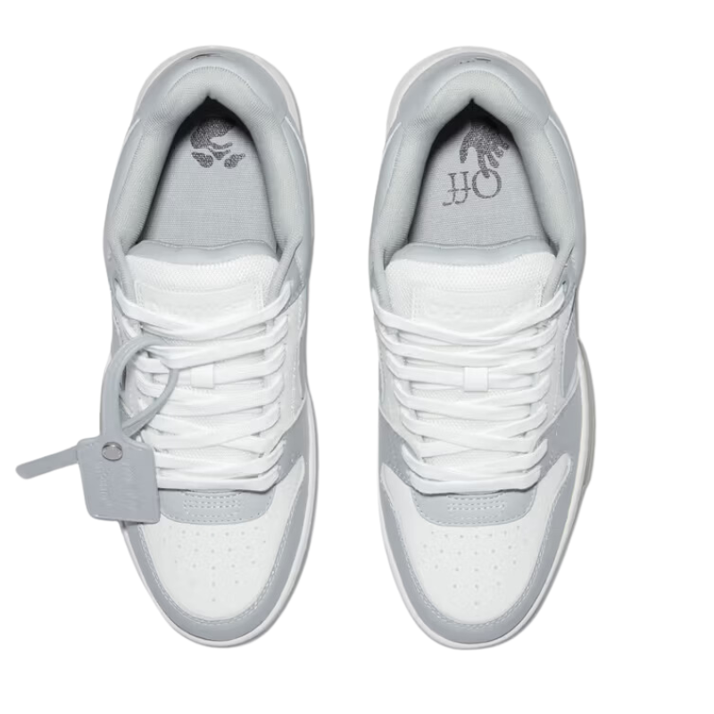 Off-White Out Of Office Low Grey White Off-White Heel Tab