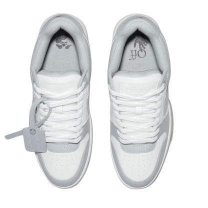 Off-White Out Of Office Low Grey White Off-White Heel Tab