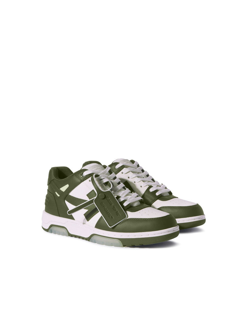 Off-White Out Of Office Military Green White