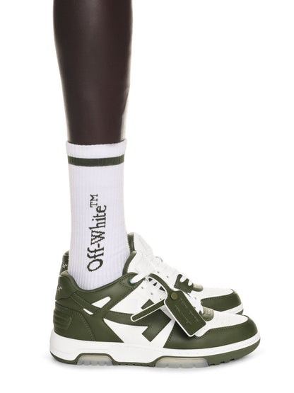 Off-White Out Of Office Military Green White