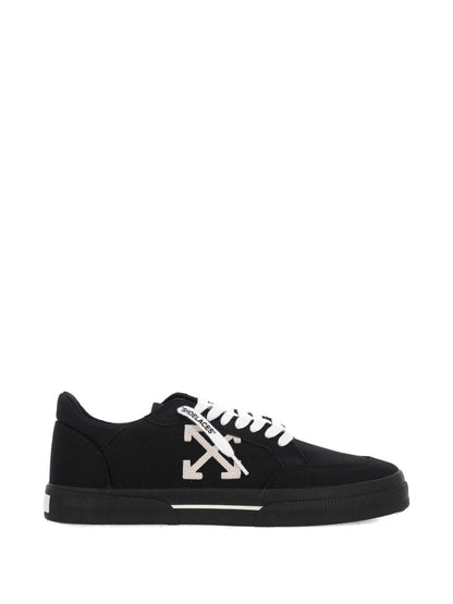 Off-White Vulcanized Low Canvas Black White sneakers_Unique Store