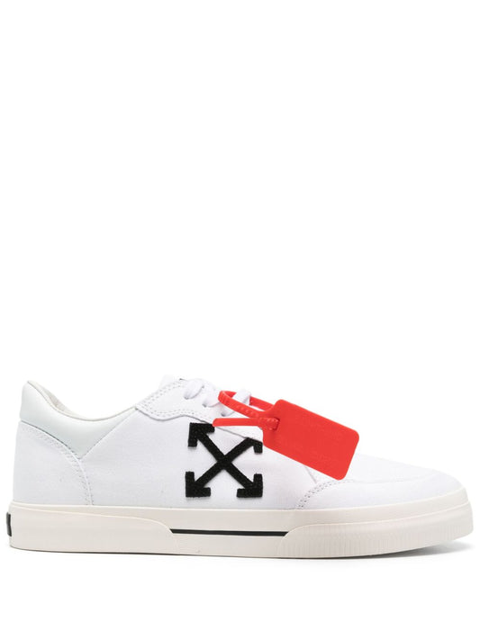 Off-White Vulcanized Low Canvas White Black_Unique Store