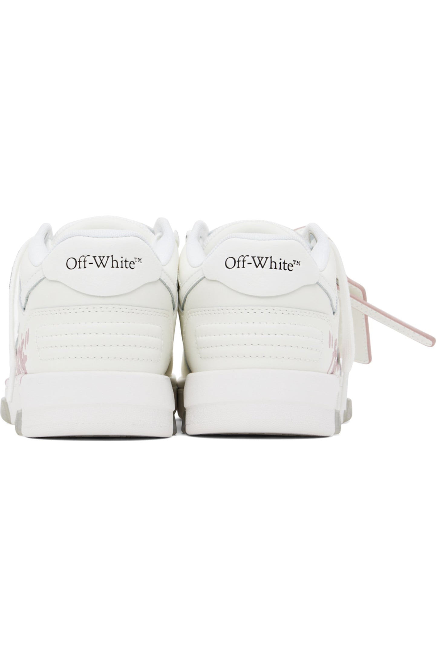 Off-White Out Of Office Low Tops For Walking White Pink